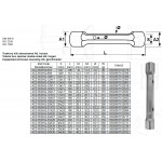 Trubkový klíč 10 x 11 mm HQ kovaný - oboustranný 4CZech