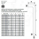 Zástrčný klíč šestihranný 8 mm (IMBUS) prodloužený s kuličkou 4CZech