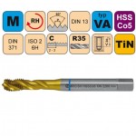 Závitník strojní M3 x 0,5 HSSCo5 +TiN (ISO2)