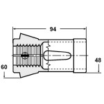 Kleština 173E  6hranná - průměr 10.0 mm