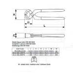 Kleště štípací čelní 180 mm