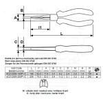 Kleště pro jemnou mechaniku zahnuté 160 mm