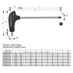 Šroubovák L rukojeť TX 40/185 mm, 4CZech