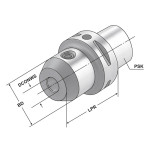 Upínač PSK 63 Weldon - 6 mm, délka 100 mm