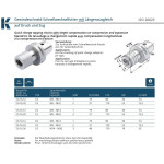 Upínač PSK 63 rychloupínací - M3 - M14, délka 90 mm