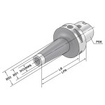 Upínač PSK 63 pro šroubovací frézy - M8, délka 105 mm