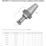 Frézovací trn SK40  s podélnou drážkou 22 mm, PILANA