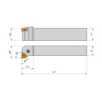 Ekonomický nůž vnější 25x25 mm na VBD pravý